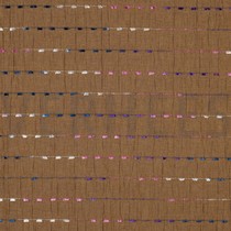 FRONCÉ COTON DOBBY RAYÉ CAMEL (thumbnail)