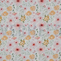 BAUMWOLLE STICKEREI DIGITAL BLUMEN WEISS (thumbnail)