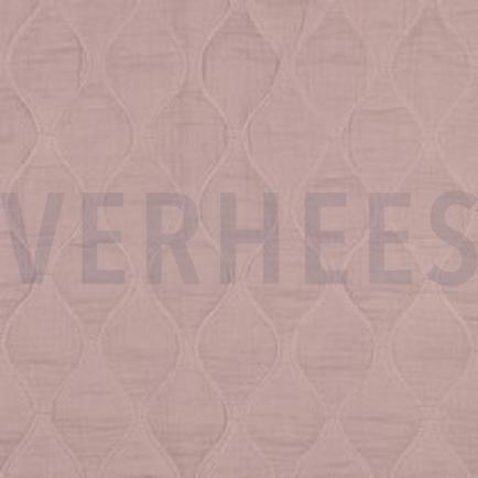 DOUBLE GAUZE QUILT ZACHTROZE/OUDROZE (thumbnail)