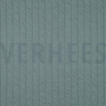 GEQUILTE JERSEY STREPEN JADE (thumbnail)