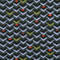 COTTON SATIN GEOMETRIC DARK GREEN (thumbnail)