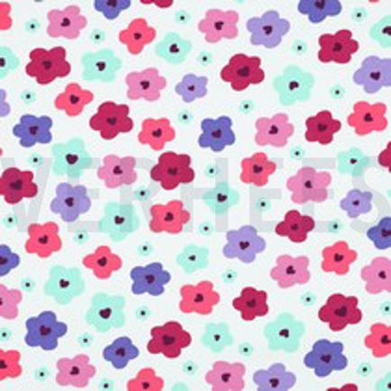 FRENCH TERRY FLEURS ABSTRAITES BLANC CASSÉ (thumbnail)