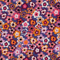 FRENCH TERRY BLOEMEN MARINEBLAUW (thumbnail)