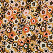 FRENCH TERRY BLOEMEN CAMEL (thumbnail)