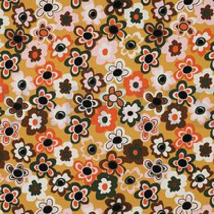 FRENCH TERRY BLOEMEN CAMEL (thumbnail)