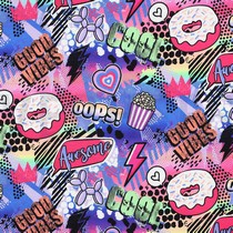 FRENCH TERRY DIGITAL MANGA BLEU COBALT (thumbnail)