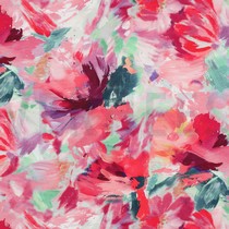 FRENCH TERRY DIGITAL FLEURS FUCHSIA (thumbnail)