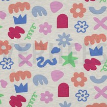 SWEAT MELANGE GLITZER DOODLE FORMEN ECRU (thumbnail)