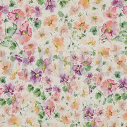 LIN VISCOSE CRÊPE DIGITAL FLEURS MULTICOLORE (thumbnail)