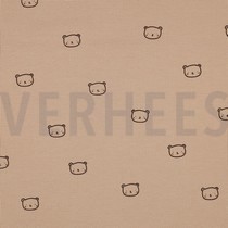 JERSEY GAUFRÉ OURS CAMEL (thumbnail)