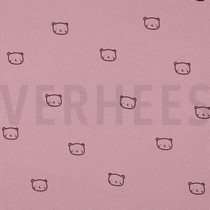 JERSEY GAUFRÉ OURS MAUVE (thumbnail)