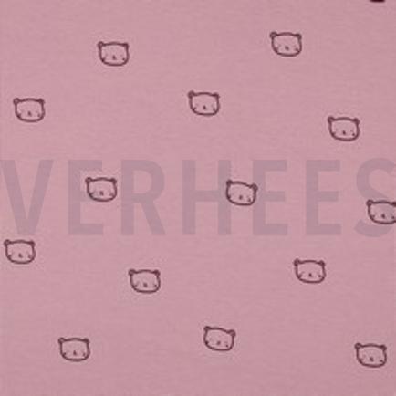 JERSEY GAUFRÉ OURS MAUVE (thumbnail)