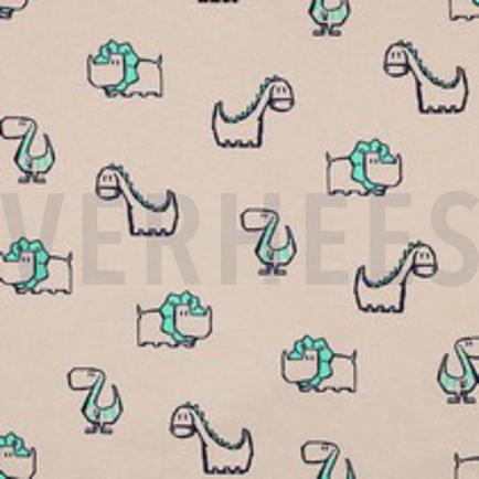 FLANEL DINOSAURUSSEN BEIGE (thumbnail)