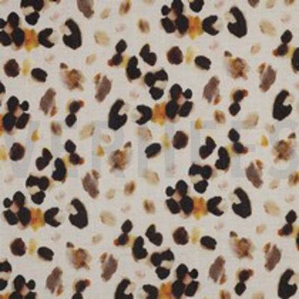 LIN VISCOSE CRÊPE DIGITAL PEAU D’ANIMAL SABLE (thumbnail)
