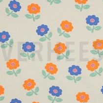 JERSEY NEON FLEURS BLANC CASSÉ (thumbnail)