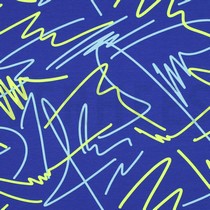 JERSEY NEON ABSTRAKT KOBALTBLAU (thumbnail)