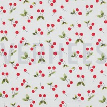 DOUBLE GAUZE DIGITAAL KERSEN WIT (thumbnail)