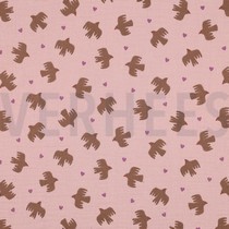 MUSSELIN GOTS VÖGEL SANFTROSA (thumbnail)