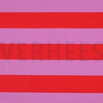 CANVAS STREIFEN ROT / MAUVE (thumbnail)