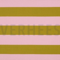 CANVAS STREIFEN HELLROSA / OCKER (thumbnail)