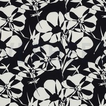 VISKOSE RADIANCE ABSTRAKTE BLUMEN MARINEBLAU (thumbnail)