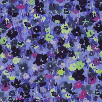 VISCOSE LUREX DIGITAL FLEURS BLEU COBALT (thumbnail)