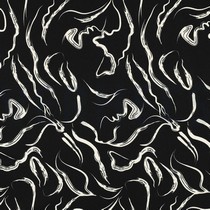VISCOSE ROSELLA STRETCH ABSTRACT BLACK (thumbnail)