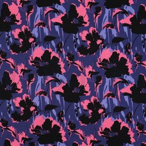 VISCOSE ROSELLA STRETCH FLOWERS NAVY (thumbnail)
