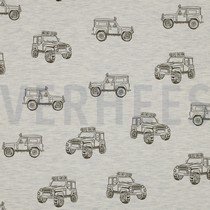 JERSEY MELANGE AUTO’S ECRU GEMÊLEERD (thumbnail)