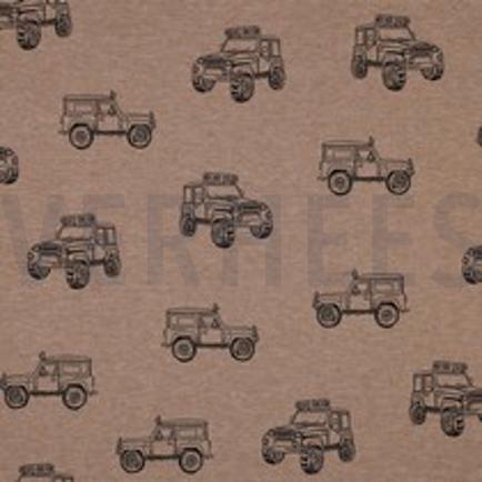 JERSEY MÉLANGE VOITURES TAUPE CHINÉ (thumbnail)