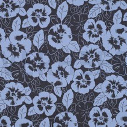 JERSEY MÉLANGE FLEURS INDIGO CHINÉ (thumbnail)
