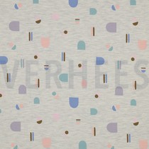 JERSEY MÉLANGE ABSTRAIT ÉCRU MÉLANGÉ (thumbnail)