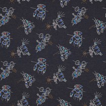 JERSEY MELANGE ROBOTS INDIGO GEMÊLEERD (thumbnail)