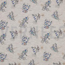 JERSEY MELANGE ROBOTS LICHT ZAND GEMÊLEERD (thumbnail)