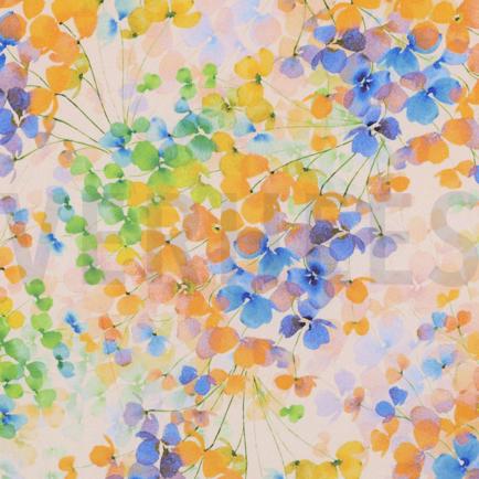 VISCOSE RADIANCE DIGITAL FEUILLES JAUNE (thumbnail)