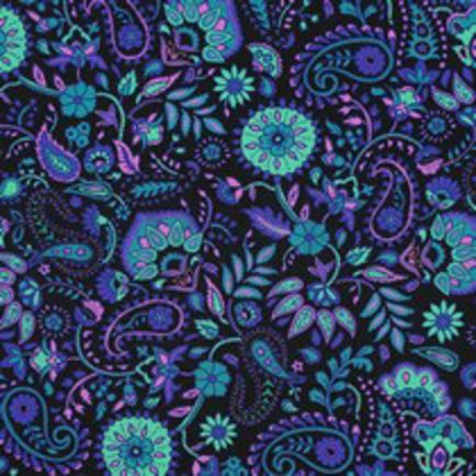 LENZING™ ECOVERO™ DIGITAL PAISLEY BLACK (thumbnail)