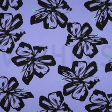MAGNOLIA STRETCH BLOEMEN LICHTBLAUW (thumbnail)