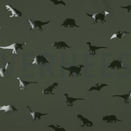 REGENMANTEL DINOSAURIER DUNKELGRÜN (thumbnail)