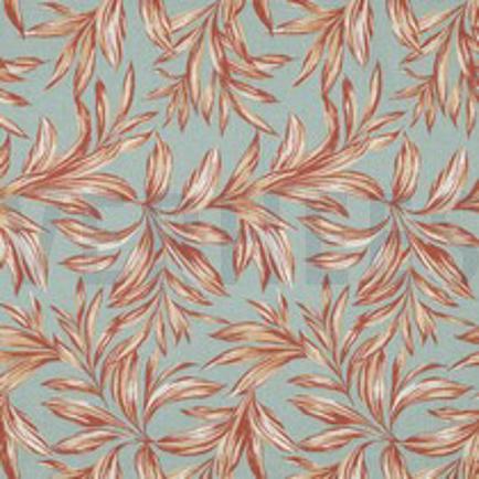 LIN VISCOSE LAVÉ FEUILLES VERT ANCIEN (thumbnail)