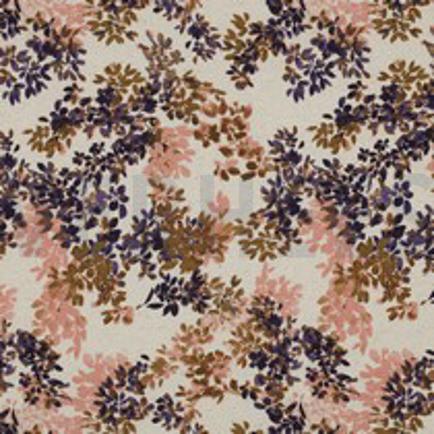 LIN JERSEY DIGITAL FLEURS NATUREL/LAVANDE (thumbnail)