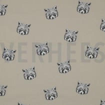 KATOENEN POPLIN DIGITAAL RODE PANDA’S ZAND (thumbnail)