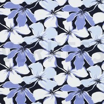 SOFT SWEAT FLEURS BLEU MARINE (thumbnail)