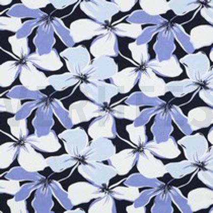 SOFT SWEAT FLEURS BLEU MARINE (thumbnail)