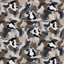 SOFT SWEAT PANDA CAMOUFLAGE GRIJS (thumbnail)
