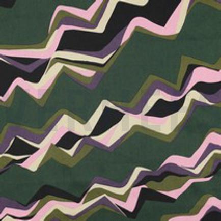 KATOEN SATIJN ABSTRACT DONKERGROEN (thumbnail)