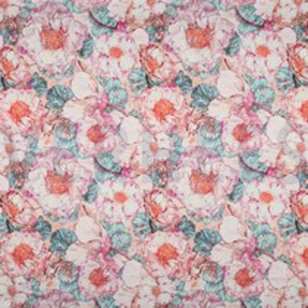 COTTON SATIN DIGITAL JAPANESE ANAMONE NERIDA HANSEN CORAL (thumbnail)