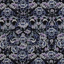COTTON SATIN DIGITAL FLOWERS BLACK (thumbnail)