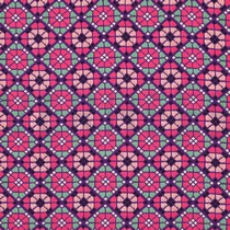 LENZING™ ECOVERO™ DIGITAL GEOMETRISCH FUCHSIA (thumbnail)