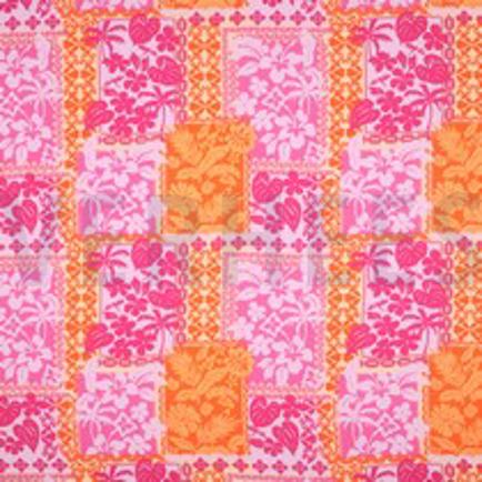 LENZING™ ECOVERO™ FLOWERS PATCHWORK FUCHSIA (thumbnail)