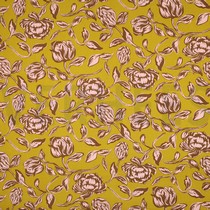 LENZING™ ECOVERO™ BLUMEN OCKER (thumbnail)